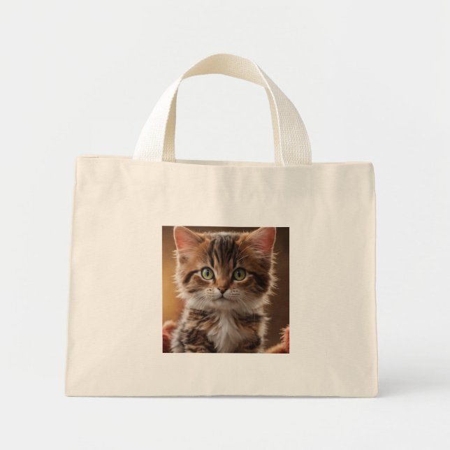 Cute Kitten  Mini Tote Bag (Front)