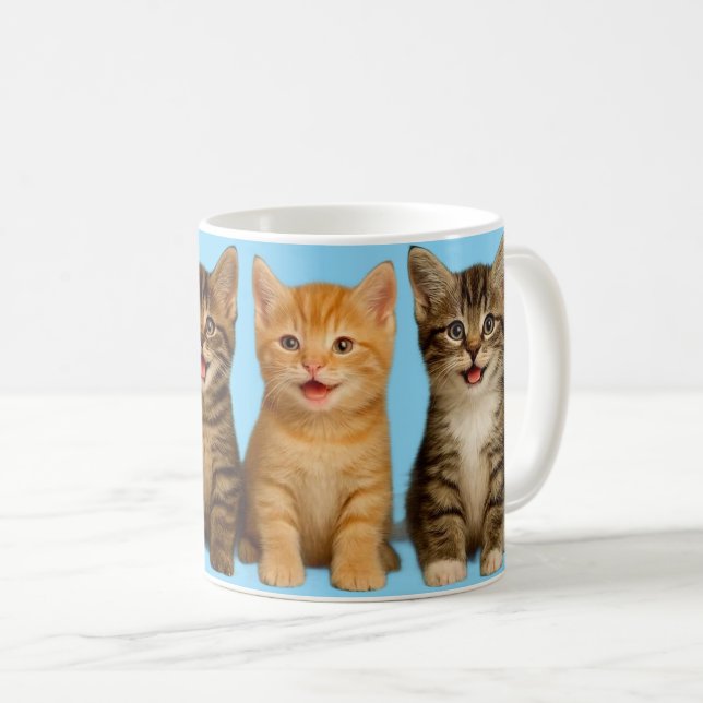 Cute kitten mug. coffee mug (Front Right)