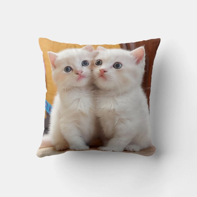 Cute kitten pillow cushion (Back)
