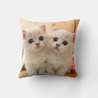 Cute kitten pillow cushion