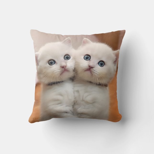 Cute kitten pillow cushion (Back)