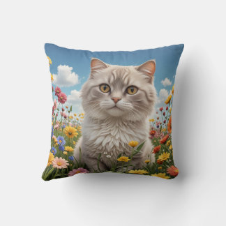Cute kitten pillow cushion