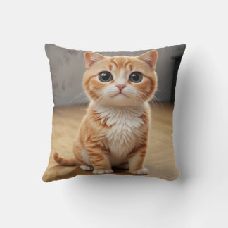 Cute kitten pillow cushion