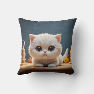Cute kitten pillow cushion