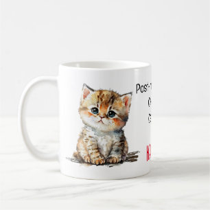 Cute Kitten Post-menopausal Childless Cat Lady  Coffee Mug