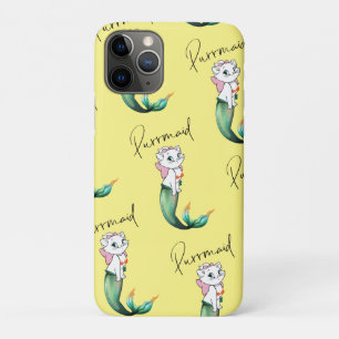 Cute Kitten Purrmaid – Fun Mermaid Cat Design iPhone 11 Pro Case