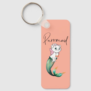 Cute Kitten Purrmaid – Fun Mermaid Cat Design Key Ring