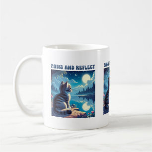 Cute Kitten Reflect Message Mug