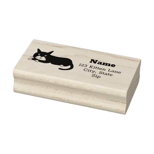 Cute Kitten Rubber Stamp (Stamp)
