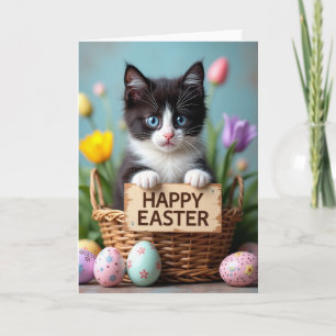 Cute Kitten Springtime Joy Card