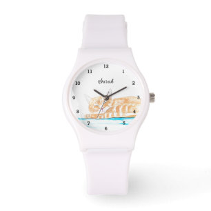 Cute Kitten Tabby Cat Animal Girly Woman Watch