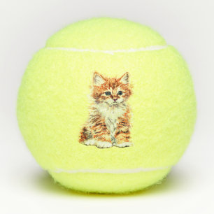 Cute Kitten Tennis Balls