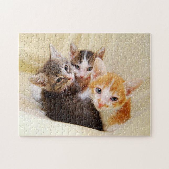 Cute Kitten Trio Jigsaw Puzzle (Horizontal)