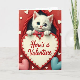 Cute Kitten Valentine Card