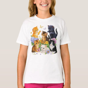 Cute Kitten Vintage Cat Lover T-Shirt