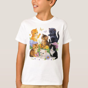 Cute Kitten Vintage Cat Lover T-Shirt