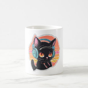 Cute Kitten Vintage Design Coffee Mug