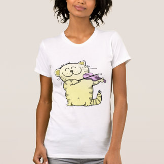 Cute Kitten Violinist T-Shirt