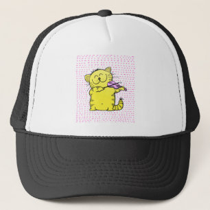 Cute-Kitten-violinist Trucker Hat