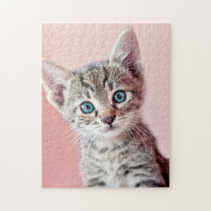 Cute kitten with blue eyes. jigsaw puzzle