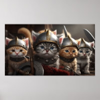Cute Kittens as Viking Warriors