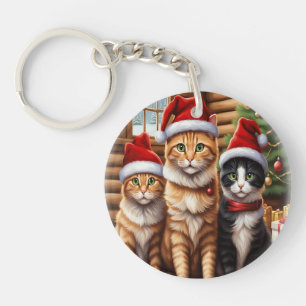 Cute Kittens Key Ring