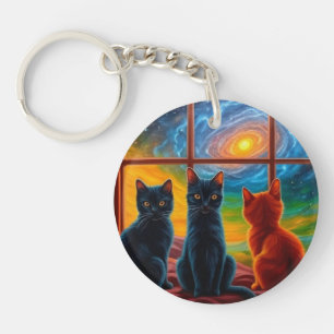 Cute Kittens Key Ring