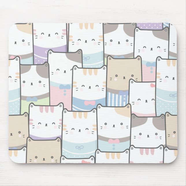 Cute Kittens Mouse Mat (Front)