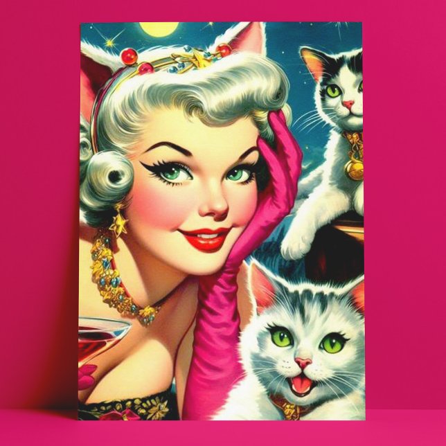 Cute Kittens Pin-up Postcard (Creator Uploaded)