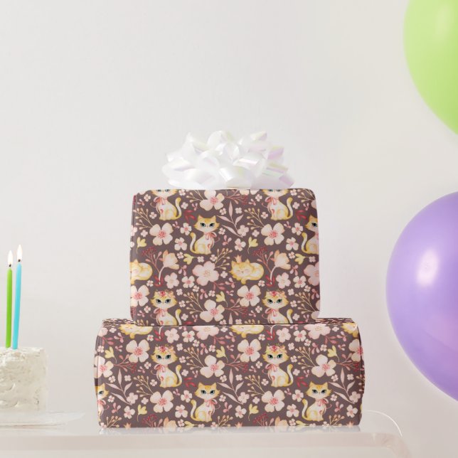 Cute Kittens Wrapping Paper (Party Gifts)