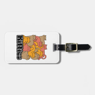 Cute Kitties Design - Adorable Cat Art Luggage Tag