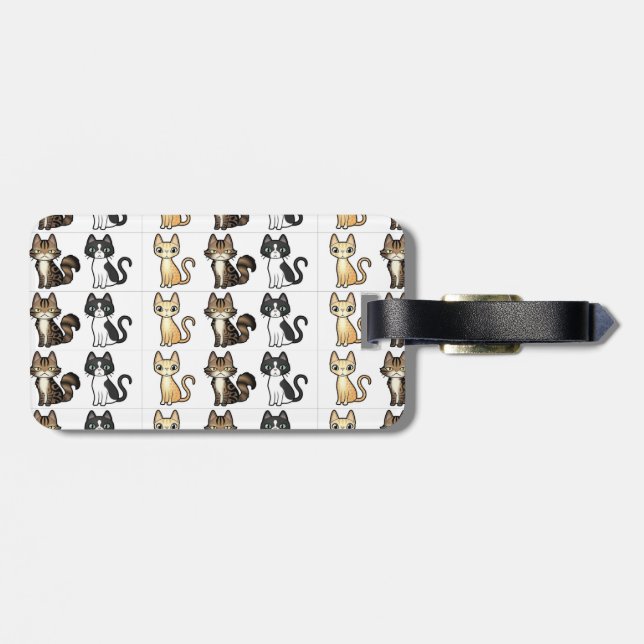 Cute Kitties Luggage Tags (Back Horizontal)