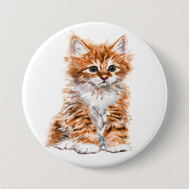 Cute Kitty 7.5 Cm Round Badge (Front)