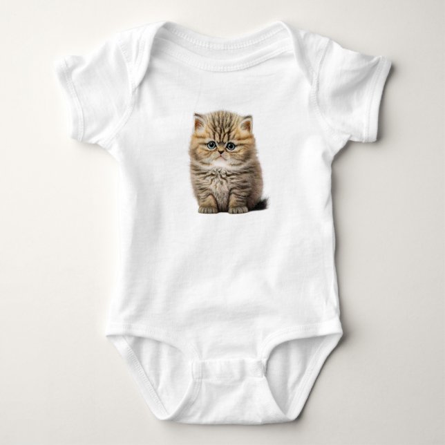 Cute Kitty Baby Bodysuit (Front)