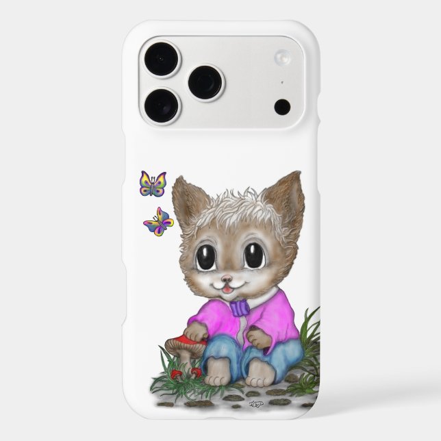 Cute Kitty Cat and Butterfly (Back)