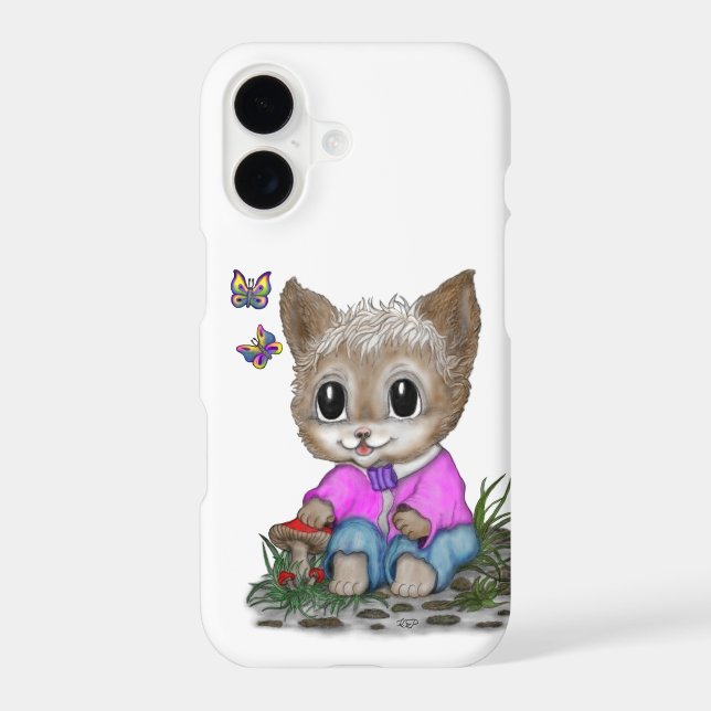 Cute Kitty Cat and Butterfly (Back)