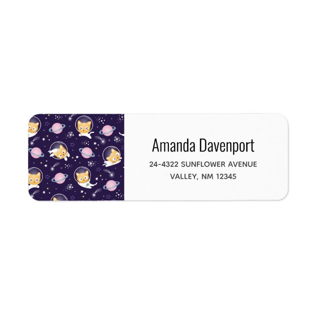 Cute Kitty Cat Astronauts Pattern (Front)