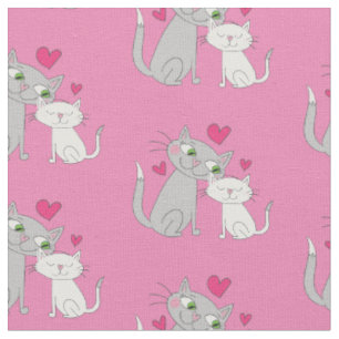 Cute Kitty Cat Baby Nursery Decor Fabric