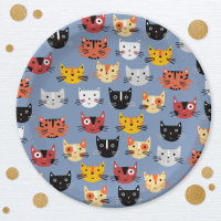 Cute Kitty Cat Blue