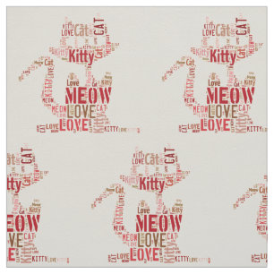 Cute Kitty Cat Designer Fabrics - Cotton & Linens Fabric