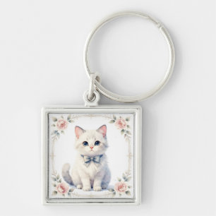 cute kitty cat keychain
