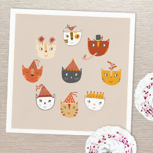 Cute Kitty Cat Napkin