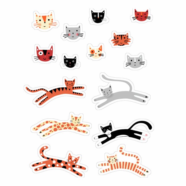 Cute Kitty Cat Pet Animal (Fun cat stickers)