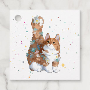 Cute Kitty Cat Pet Animal Favour Tags