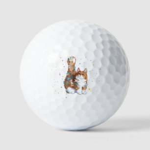 Cute Kitty Cat Pet Animal  Golf Balls