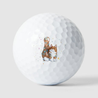 Cute Kitty Cat Pet Animal Golf Balls