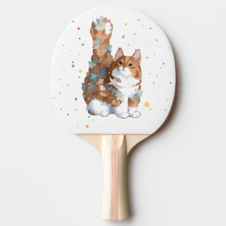 Cute Kitty Cat Pet Animal Ping Pong Paddle