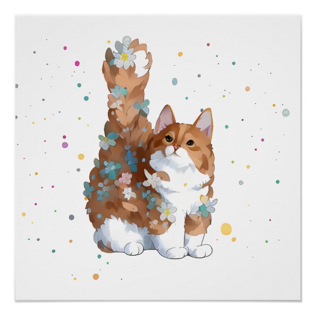 Cute Kitty Cat Pet Animal  Poster (Front)