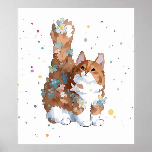 Cute Kitty Cat Pet Animal  Poster (Front)