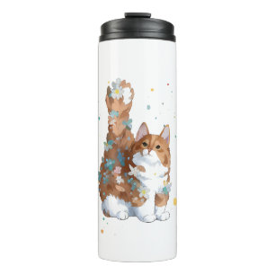 Cute Kitty Cat Pet Animal  Thermal Tumbler